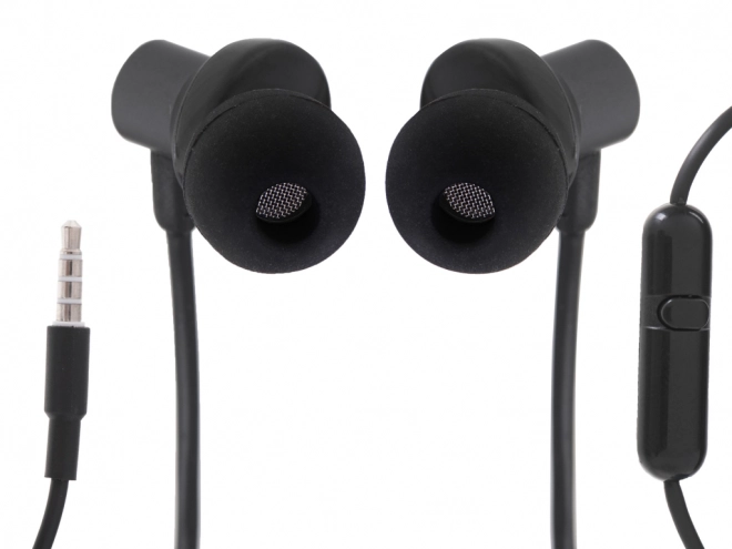 zwarte bedrade oordopjes met 3,5mm jack