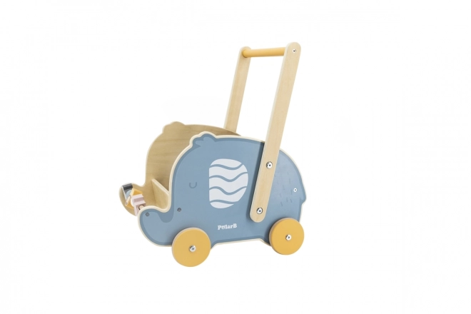Houten loopwagen - olifant
