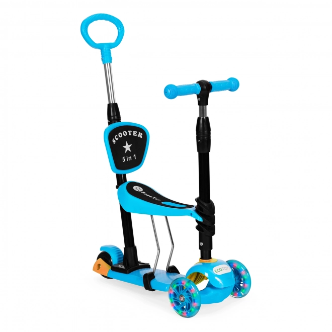 Trottinette d'équilibre à trois roues coccinelle 5 en 1 LED