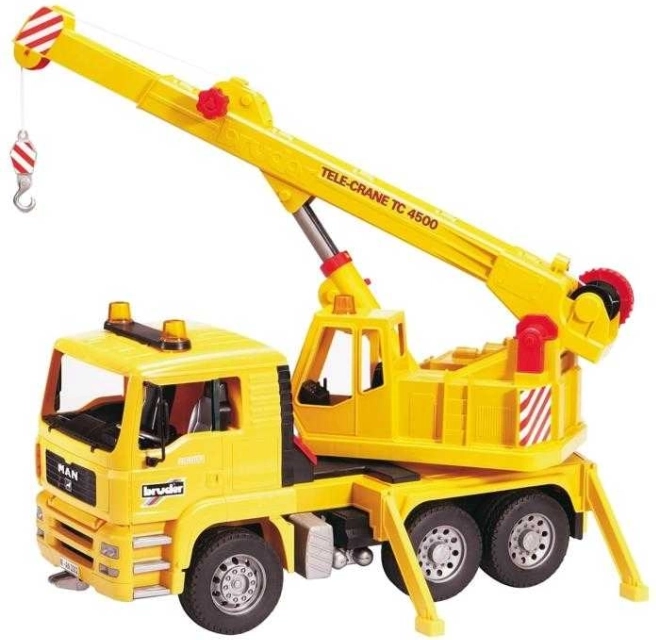 BRUDER MAN TGA Crane Truck 1:16, Yellow