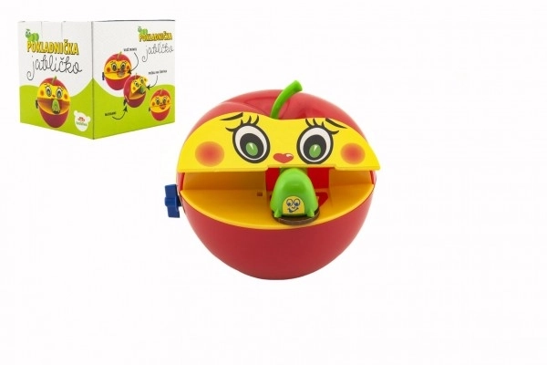 Tirelire Pomme avec Ver sur Clé
