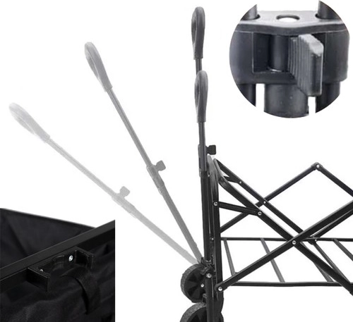 Uitschuifbare en ergonomische handgreep met vergrendeling