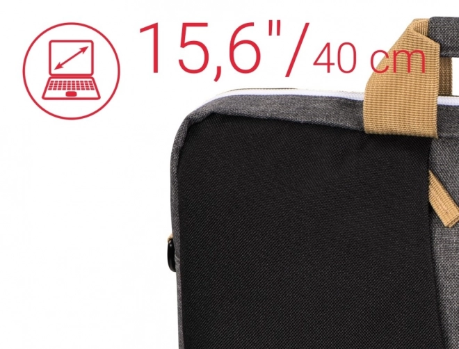 Laptop tas Florenz 15,6 inch zwart/grijs