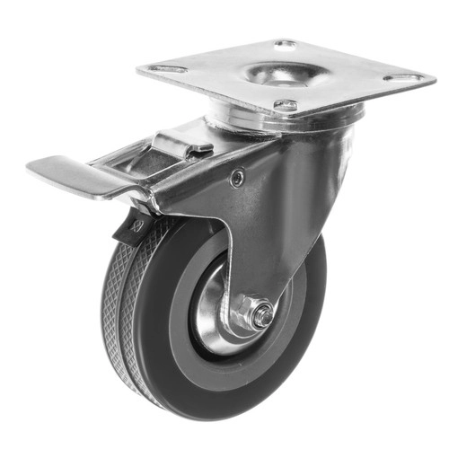 High load capacity with rubber wheels