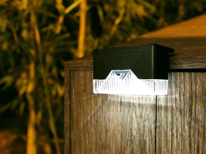 Solarlampen mit Dämmerungssensor für Garten, Treppen und Terrasse