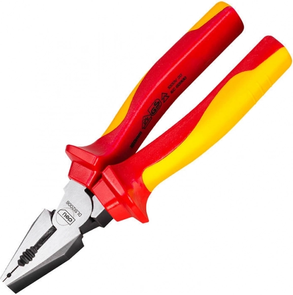 Geïsoleerde combinatietang Deli Tools VDE 1000 V, 6″