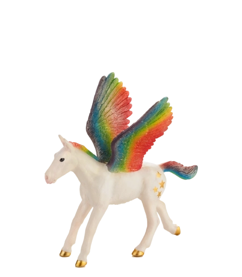 Mojo Pegasus Regenbogen-Fohlen – große Figur