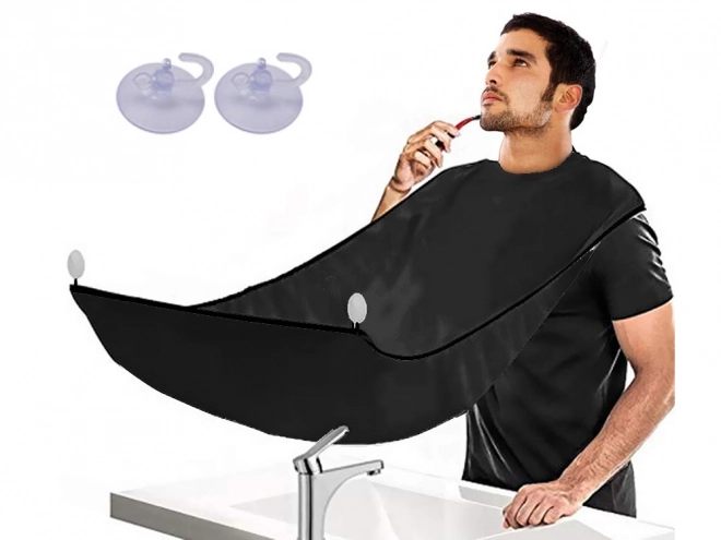 Zwarte scheer schort voor baard