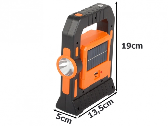 Zonne-kampeer-LED-licht met oplaadbare batterij