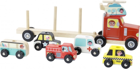 6 colorful vehicles for endless loading fun