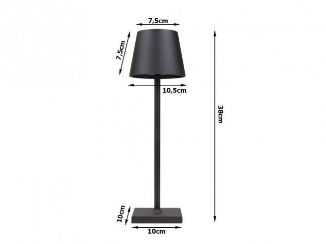 Tafellamp nachtlampje, 3 stappen, hoog, draadloze usb