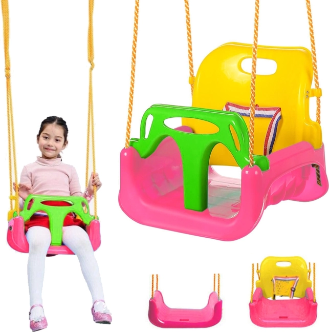 Garden Swing 3 in 1 for Children with Adjustable Backrest