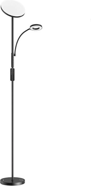 Dubbele staande lamp met afstandsbediening BLITZWILL 36 W, zwart