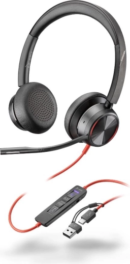 Casque Poly Blackwire 8225 Stéréo USB-C/A pour Microsoft Teams