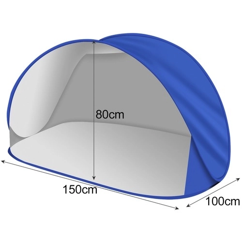 Zelfopvouwende strandtent 150x100x80 cm