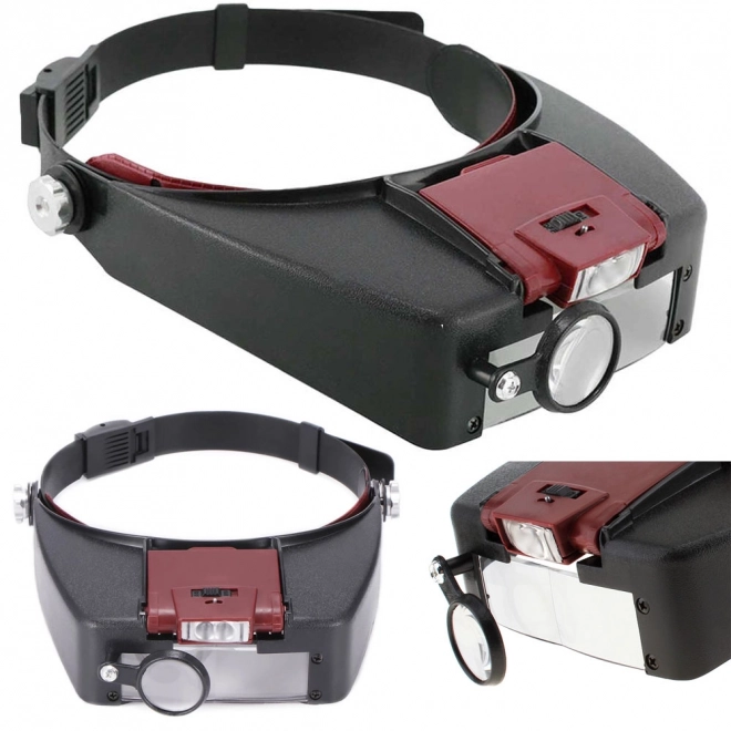 Loupe frontale professionnelle avec éclairage LED