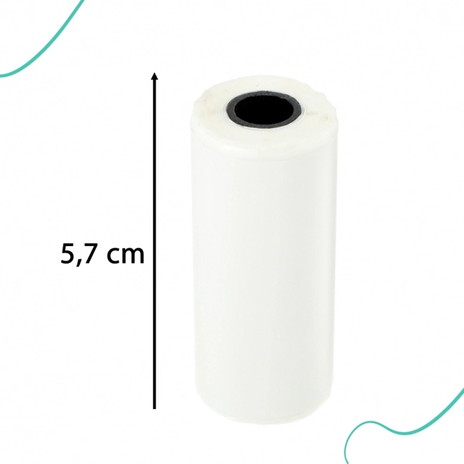 Thermisch zelfklevend papier in rollen voor mini-printer 5,7 cm x 4,5 m 5 stuks