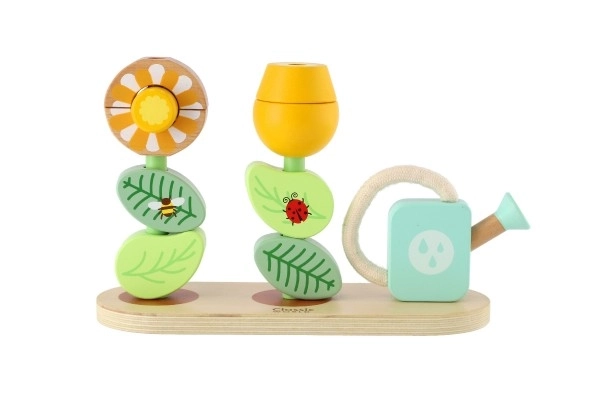 Houten puzzel Bloementuin