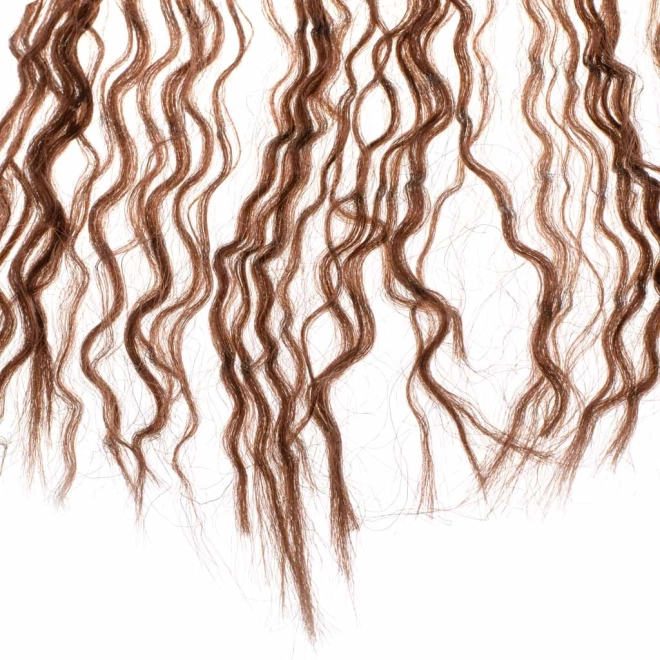 Synthetisch donkerbruin haar