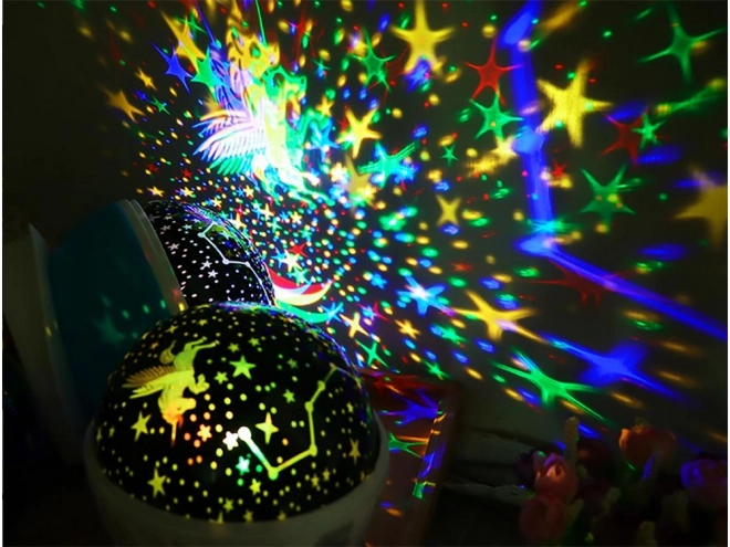 Rotating Star LED Night Lamp Projector with Unicorn Theme