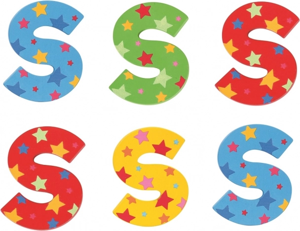 Bigjigs Toys Wooden Letter Star S