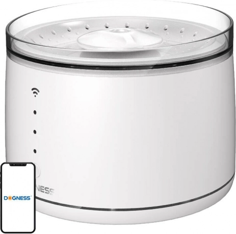 Slimme drinkfontein voor honden en katten Dogness D07 1,8 l wit