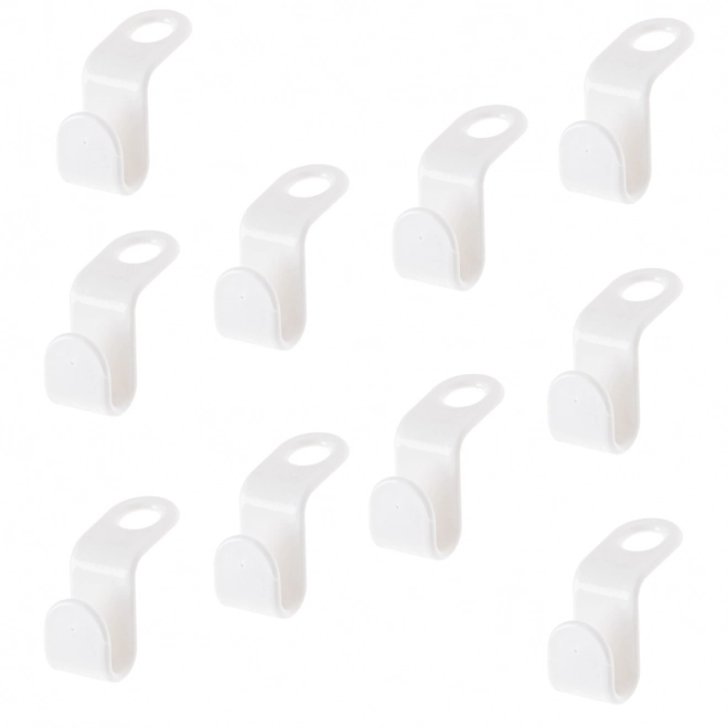 Universele haken voor kledinghangers - organizer voor in de kast (10 stuks)