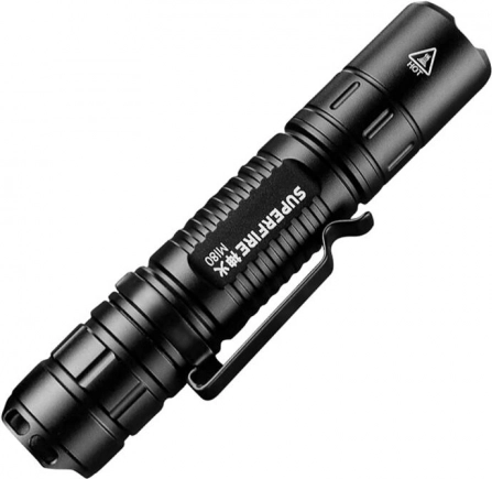 Lampe de poche Superfire avec chargement USB, 300 lm (IP44)