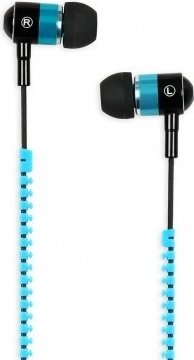 IBOX in‑ear earphones with zipper cable and microphone