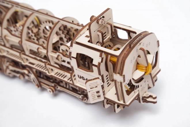 Mechanical Wooden Puzzle UGEARS - Steam Locomotive with Tender