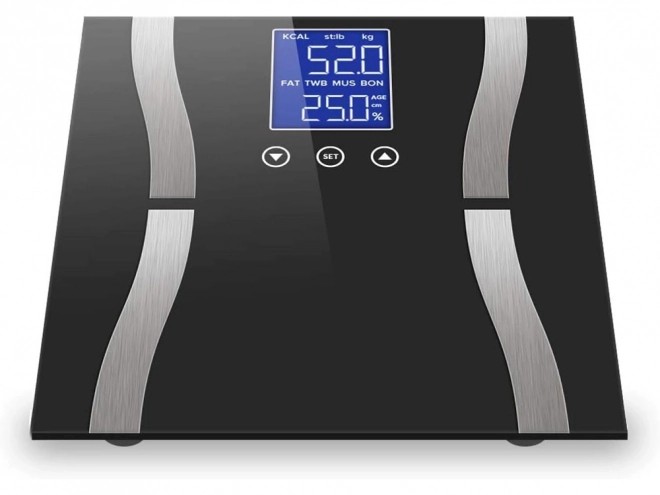 Balance de salle de bain en verre analytique 180kg avec écran LCD