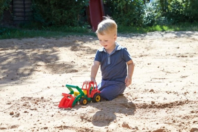 Actieve tractor met lader