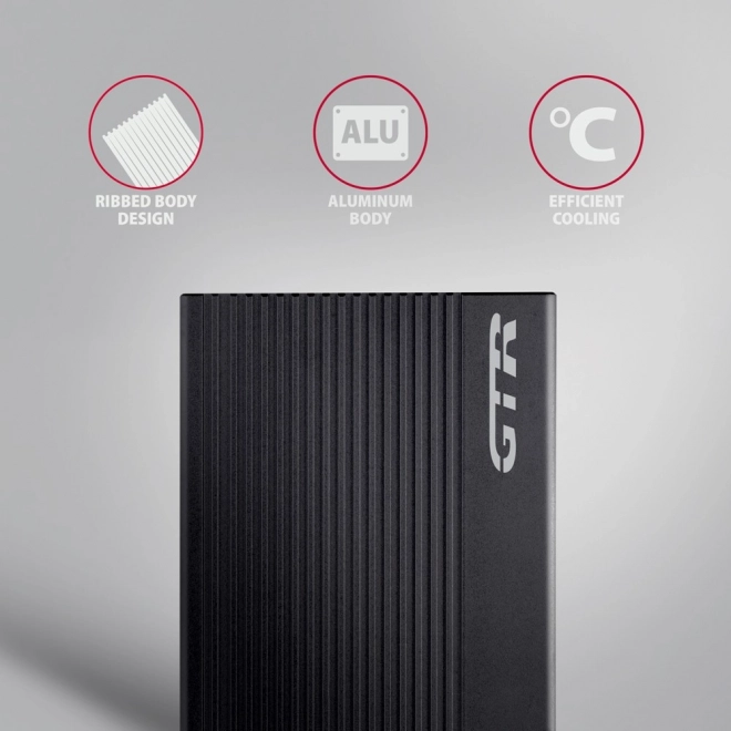 Aluminium behuizing voor externe USB3.2 Gen 2 schijven - SATA 6G 2.5" SSD/HDD
