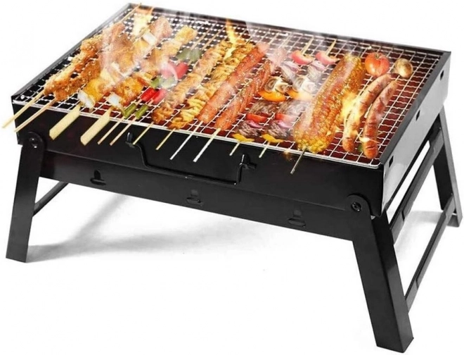 Portable Folding Charcoal Grill for Camping and BBQ