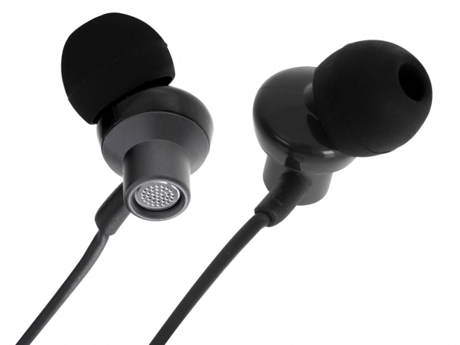 zwarte bedrade oordopjes met 3,5mm jack
