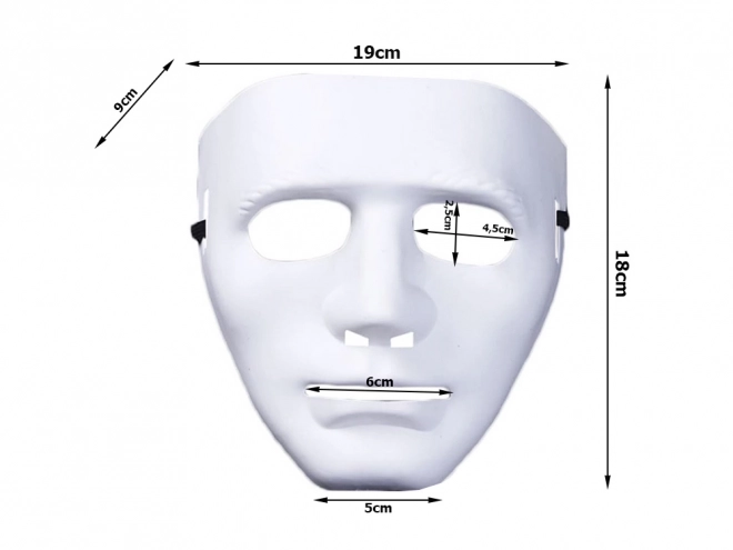 White Halloween Michael Myers Horror Mask