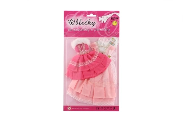 Kleding met accessoires voor poppen 2 stuks