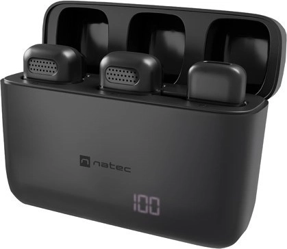 NATEC Hopper Wireless Lavalier Microphone USB‑C (2 pcs)