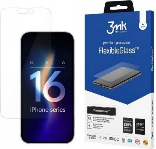 Hybrid Glass 3mk FlexibleGlass for iPhone 16