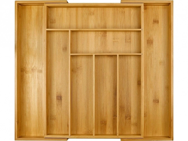 Insert pour tiroir Organisateur de couverts de cuisine en bambou 8 compartiments xl