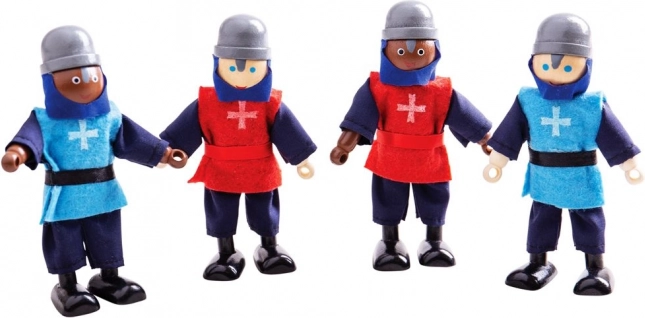 Bigjigs Toys middeleeuwse ridders – set houten figuurtjes