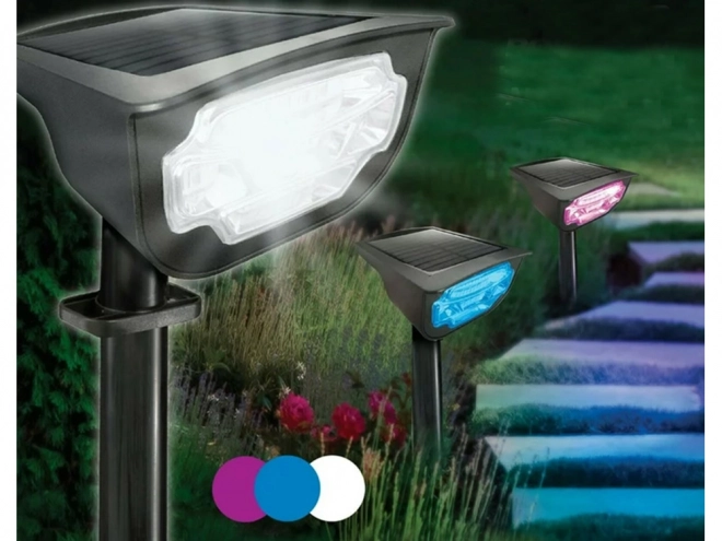 Solar-Gartenlampe LED Farbenspiel Wasserdicht