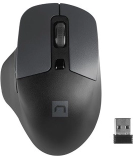 Kabellose Maus NATEC Blackbird 2 mit leisem Klick, 1600 DPI, schwarz