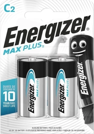 Alkalinebatterijen Max Plus C LR14, 2 st., blister