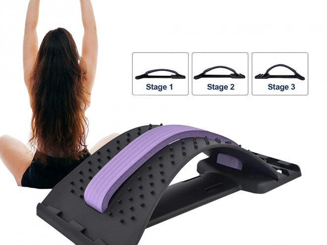 Back Stretching Device with Massage Spikes