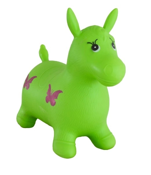 Gummi springpaard groen