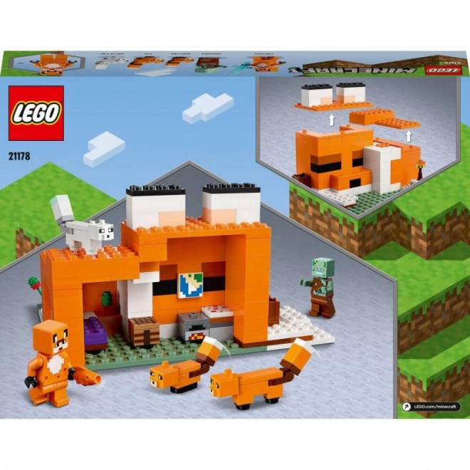 LEGO Minecraft 21178 Vossenhuis