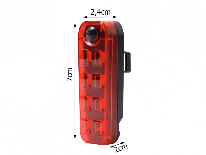 Achterste LED-fietslicht met USB-oplading