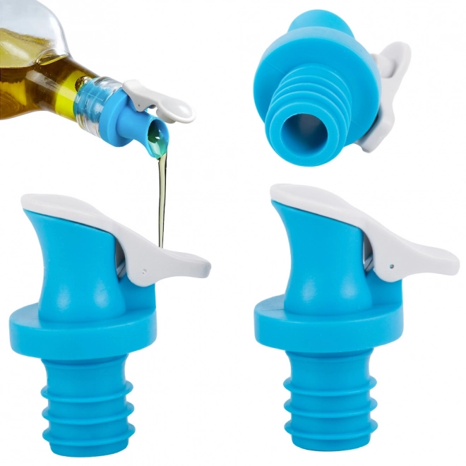 Olieflessendoseerder met dop - set van 2 stuks