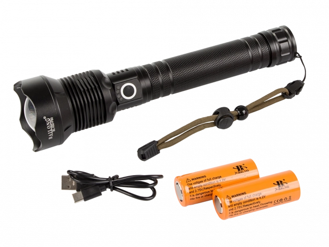Militaire tactische zaklamp met Cree LED XHP90 Zoom Balong